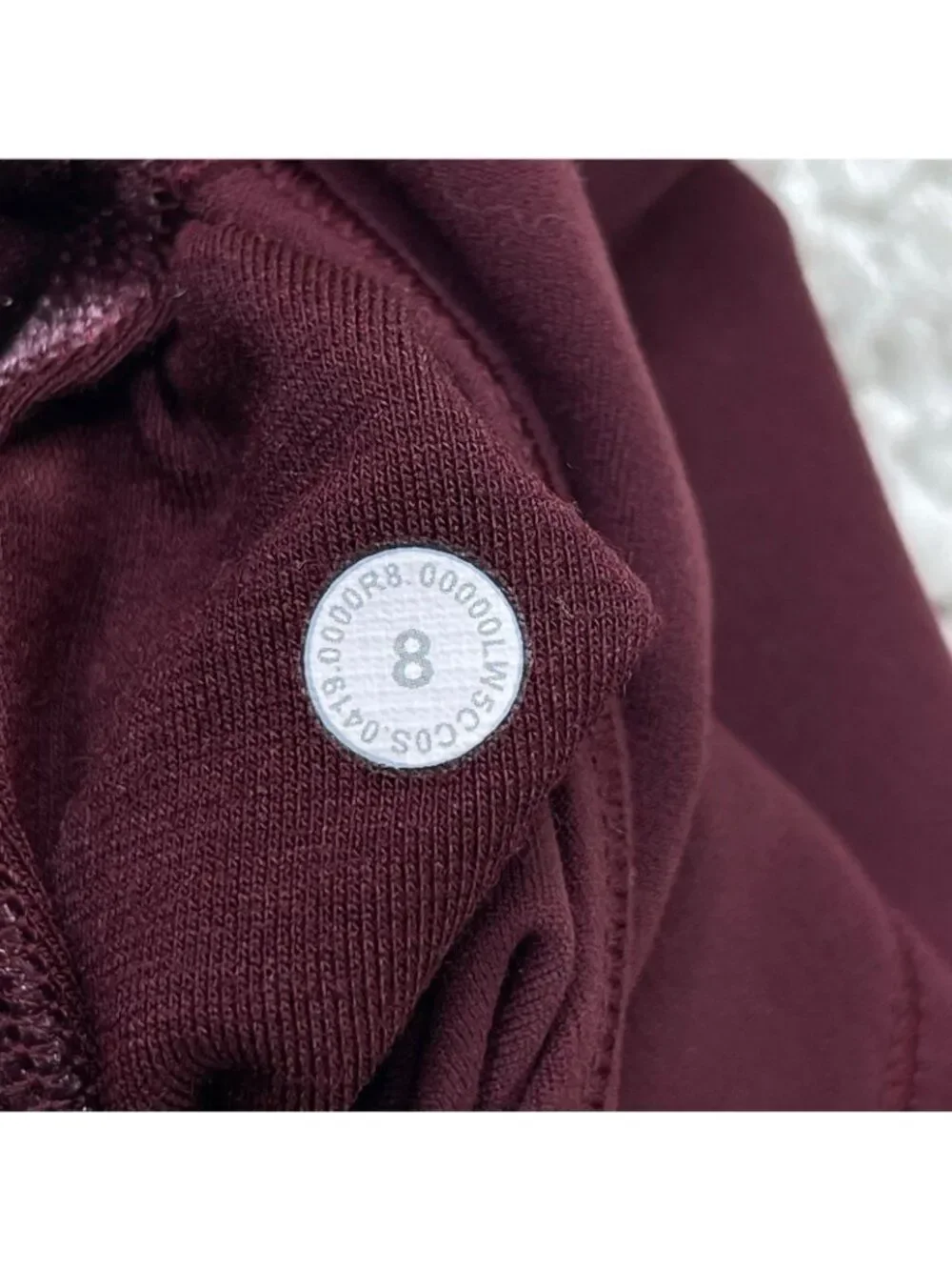 Lululemon Align Super High Rise Pant Legging Velvet Garnet Red Womens 8
